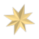 Christmas Star Flying Disc